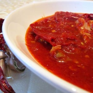 Макало со суви пиперки, домата и лук- Посно (Божиќен календар 02)