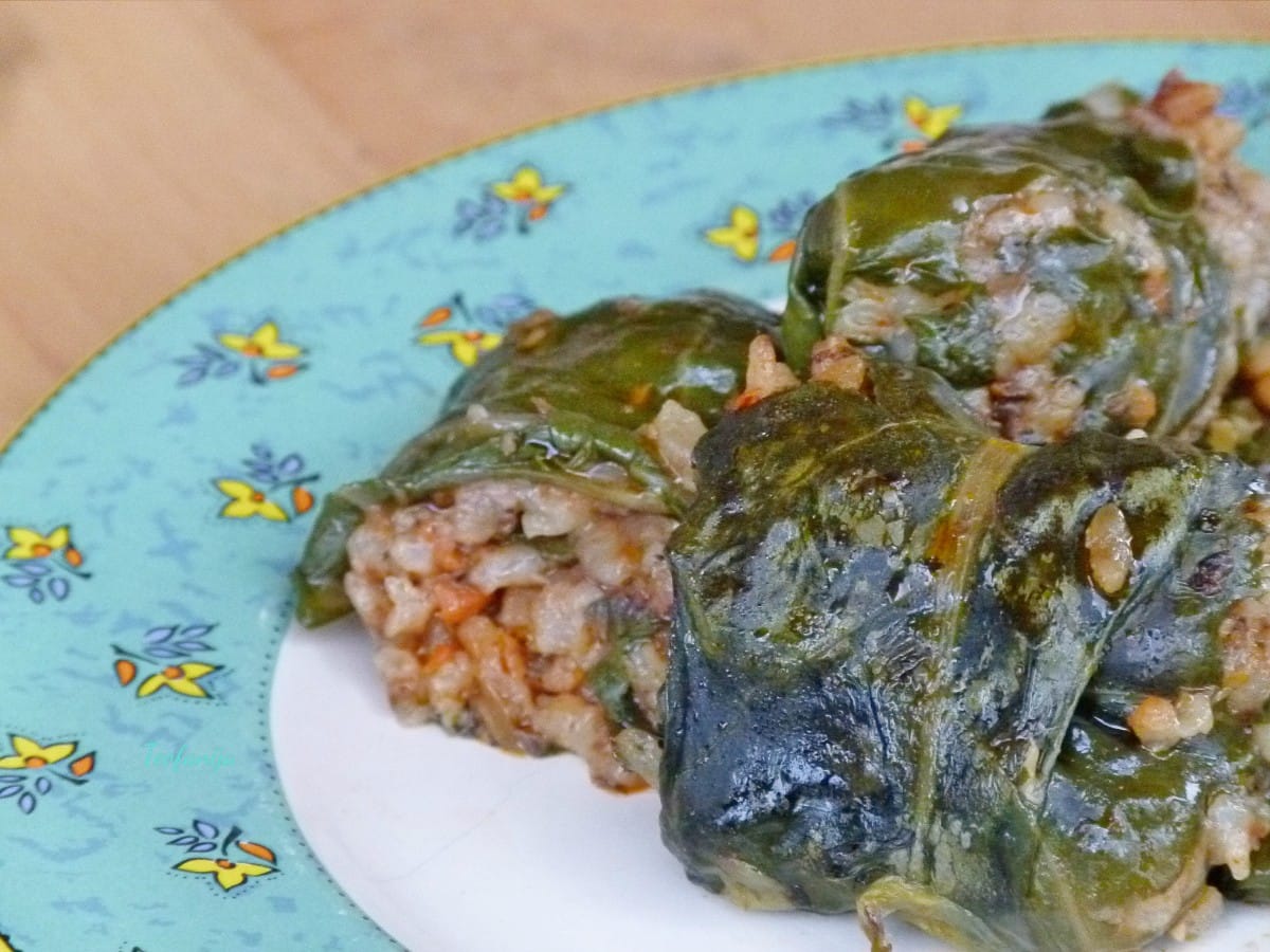Сарма со блитва (посно) - Moirecepti