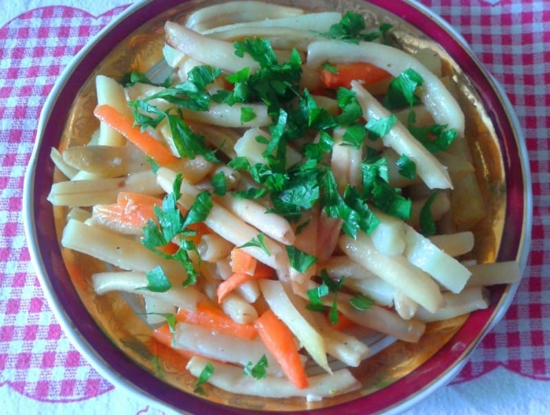 Печена боранија (посно)