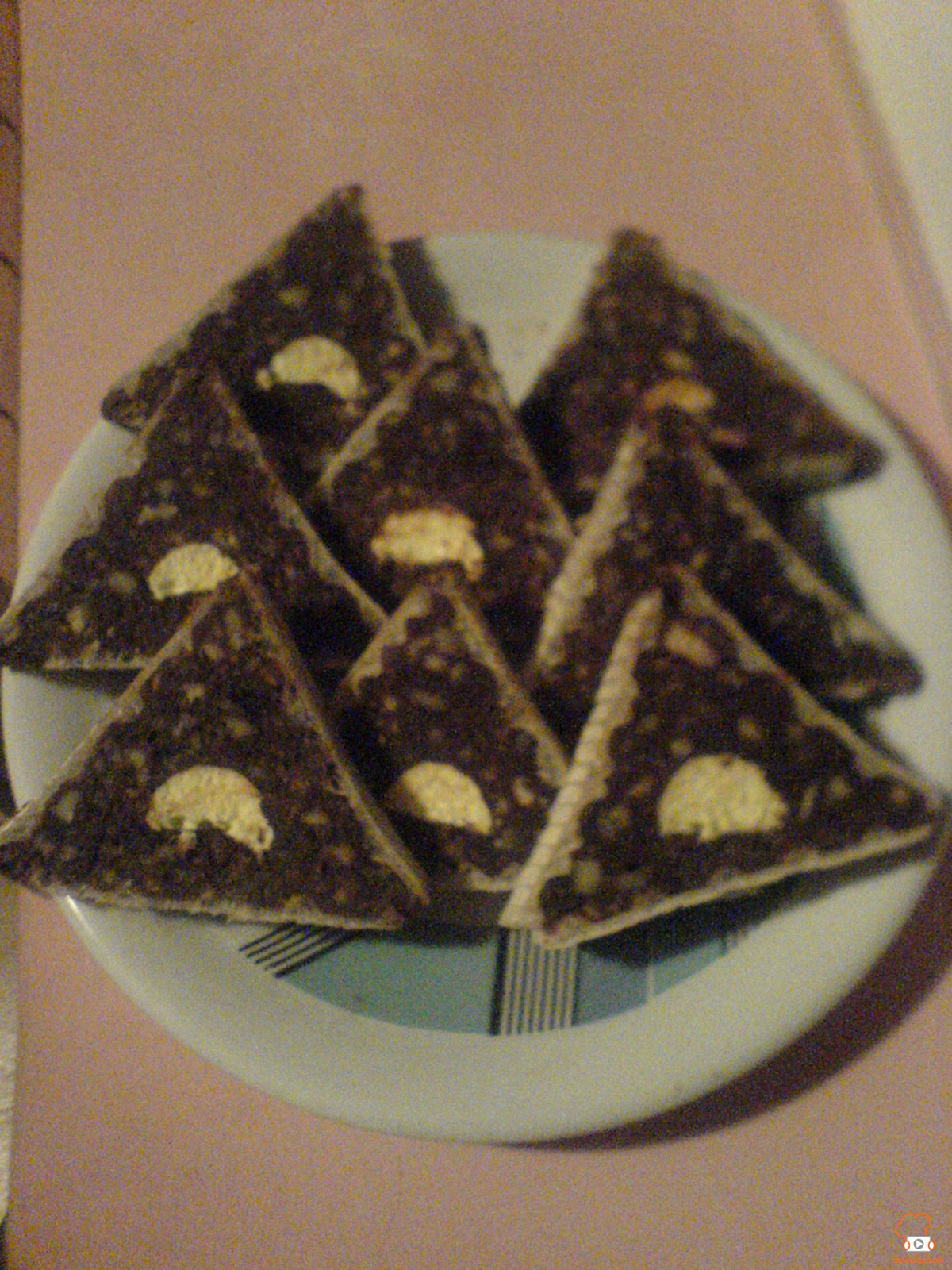 Триаголници со крем банани