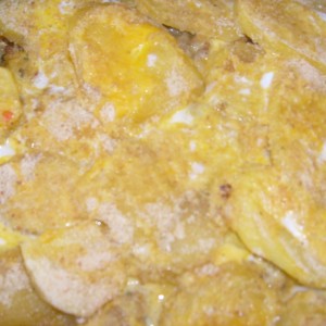 Мусака со варени компири