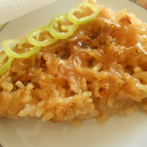 Пикантен ориз со соја сос (посно)