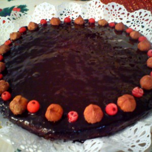 Посна чоко-урма торта
