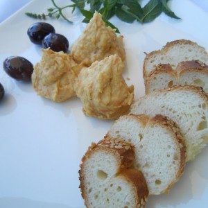 Крем салата со грав и пиперки (посно)