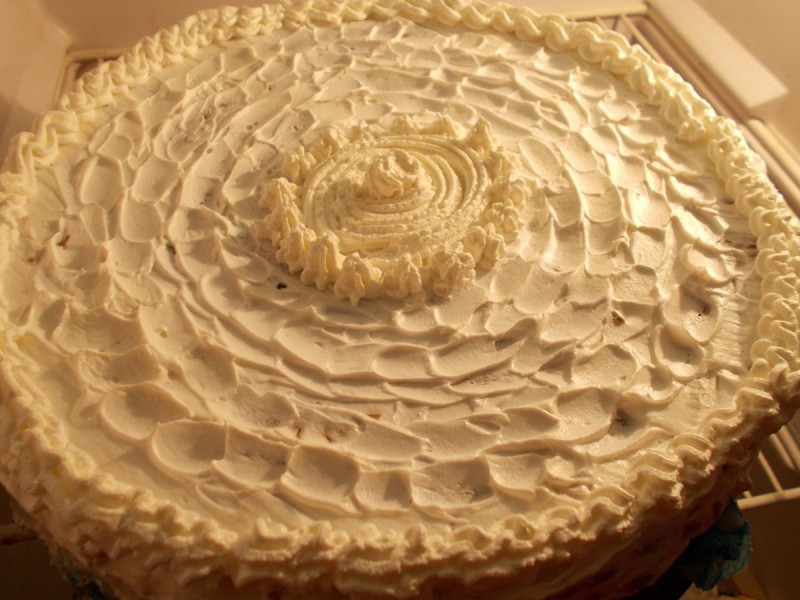 Непечена бајадера торта со крем