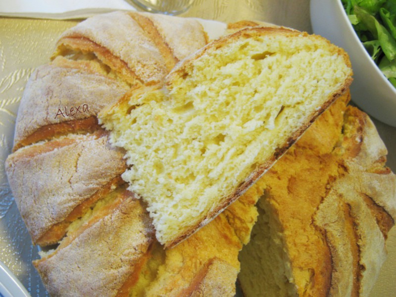 Рустикален пченкарен леб
