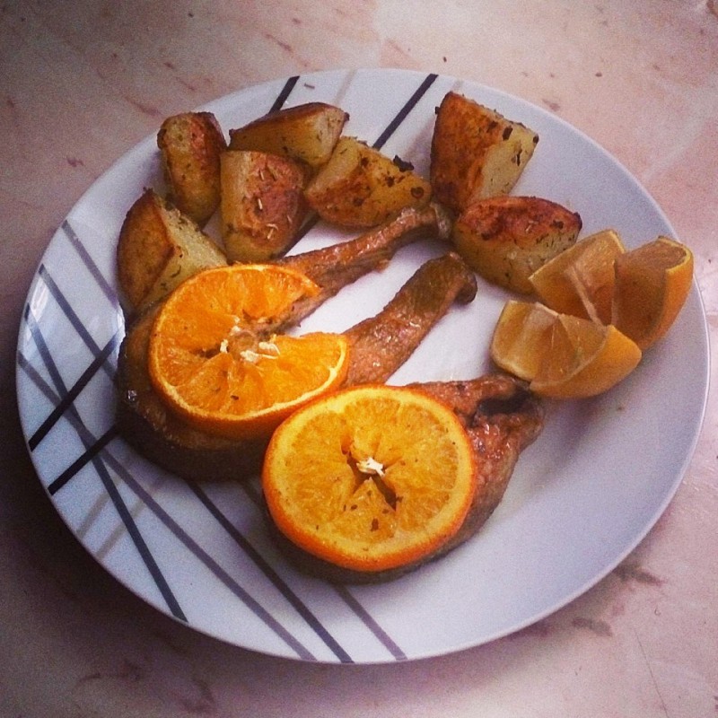 Меден лосос со портокал