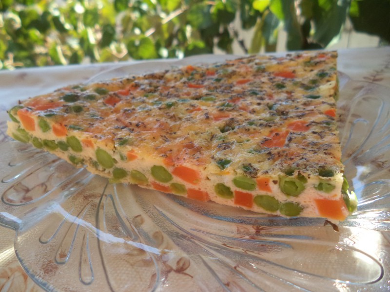 Зеленчукова пица - омлет