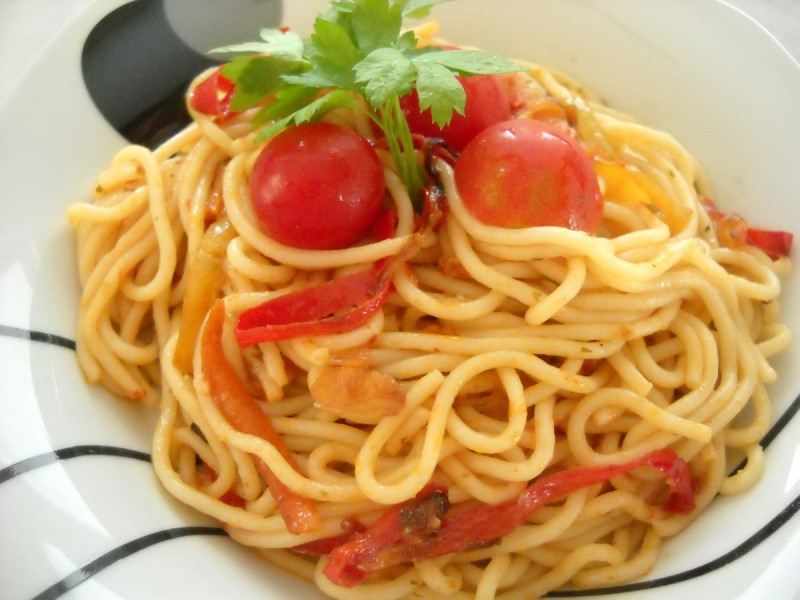 Зеленчукови шпагети