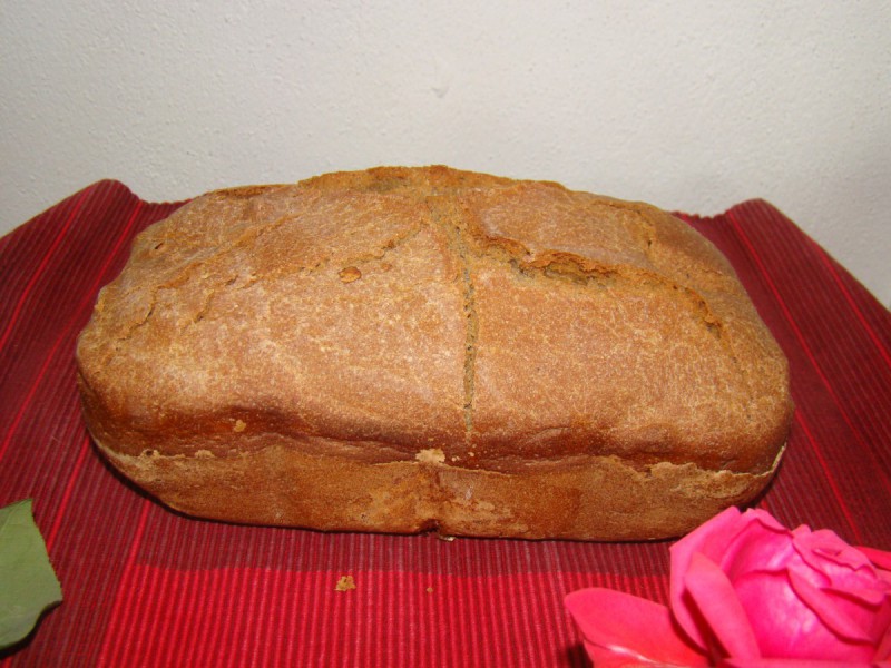 Интергрален леб со ким, без квасец (рецепт за пекач)