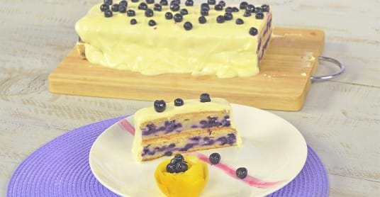 Видео рецепт: Торта со лимон и боровинки