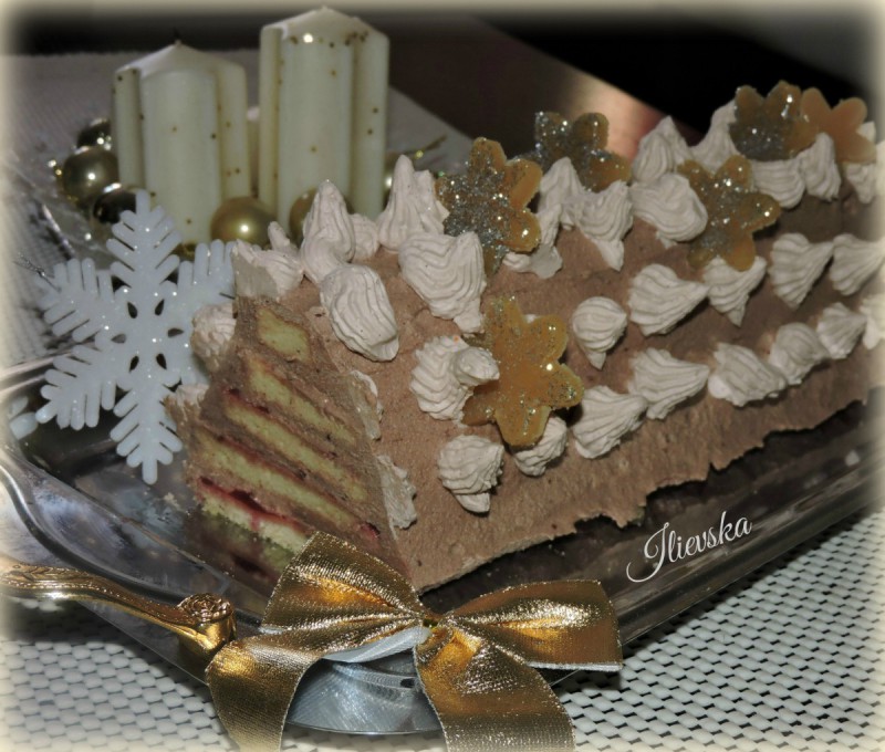 Новогодишна торта-Sterntaler торта со чоколаден крем