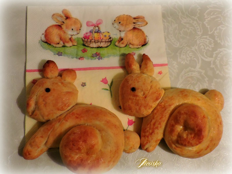 Велигденско тесто - зајче (декорација)