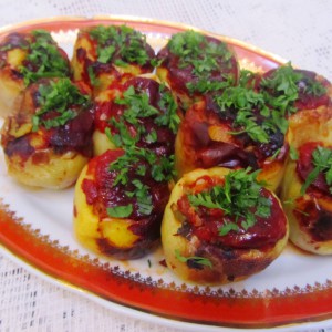 Бабури полнети со хељда и зеленчук ( посно)