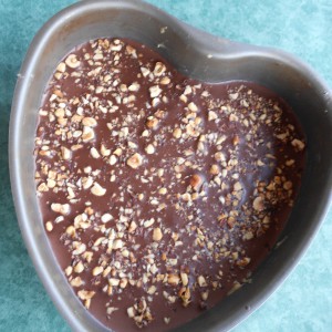 Преубава чоколадна пита во форма на срце