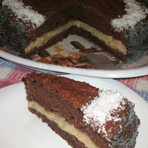 Чоко-карамел торта