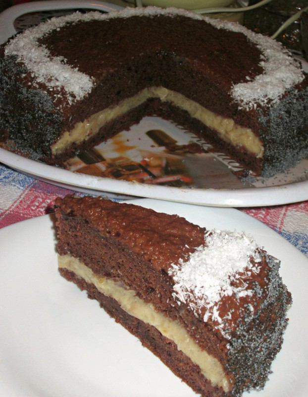 Чоко-карамел торта