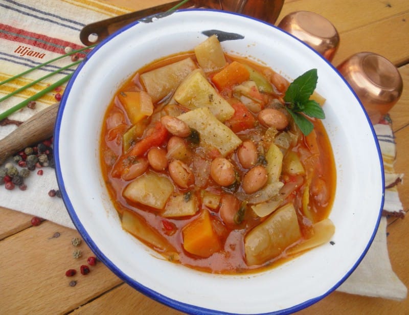 Боранија и грав (посно)