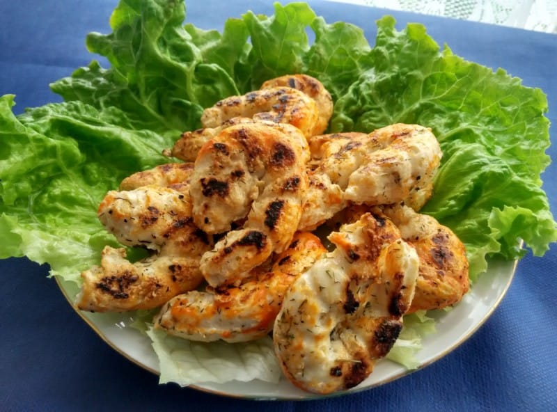 Маринирани сурими ракчиња на скара