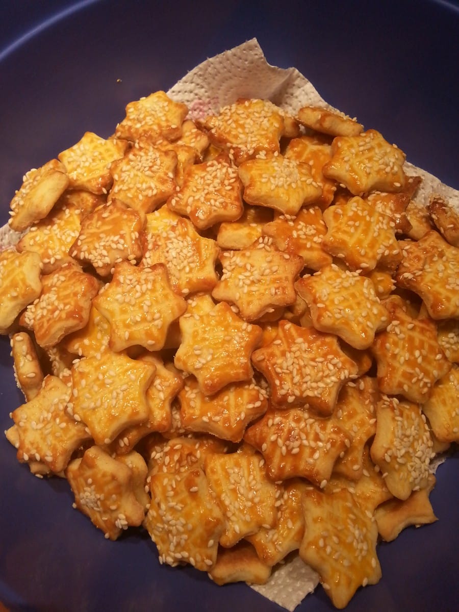 Солени крекери со сусам - Moirecepti