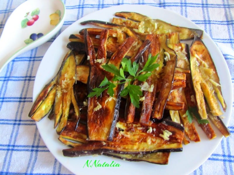 Пржени модри патлиџани (посно)