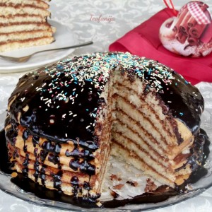 Медовик торта Посна редена торта