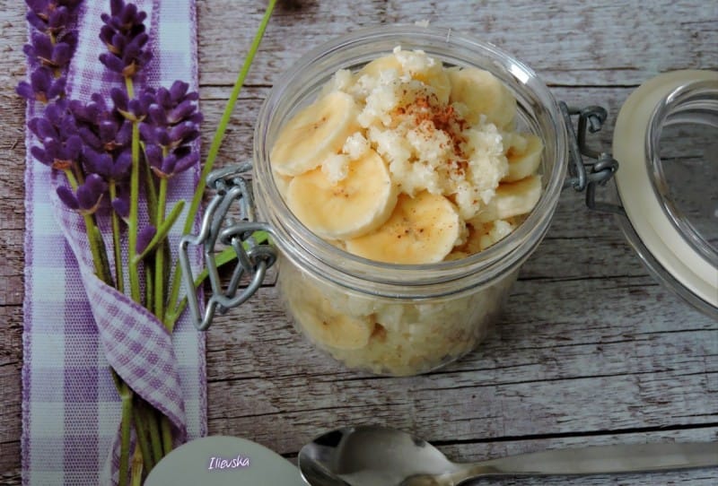 Десерт со банани и кускус (посно)
