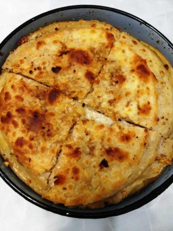 Палачинки со лук и ореви (посно)