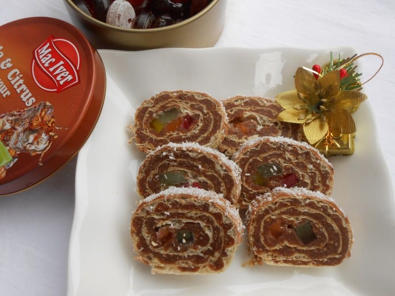 Ролат со обланди и желе бомбони