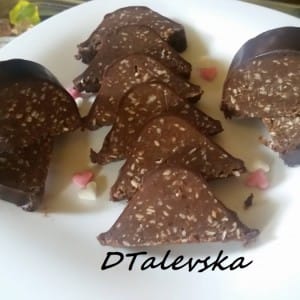 Тоблероне со грилијаж од сусам (без печење)