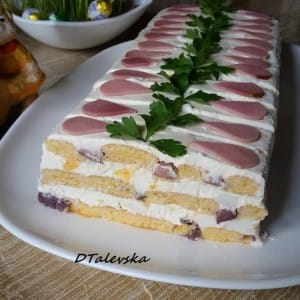Солена торта со варени јајца