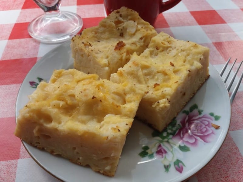 Маштенчарник - печени јуфки со јајца