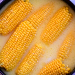 Пченка варена во млеко и путер (Корн он д Коб)