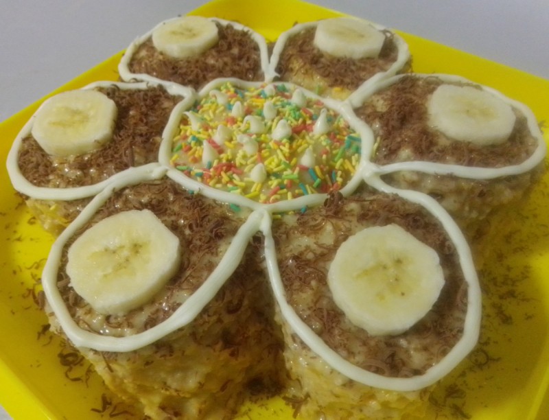 Торта цвет (со банана и таан алва)