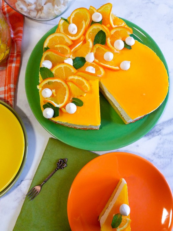 Мус торта од портокали