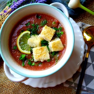 Ладна супа од домати - Гаспачо